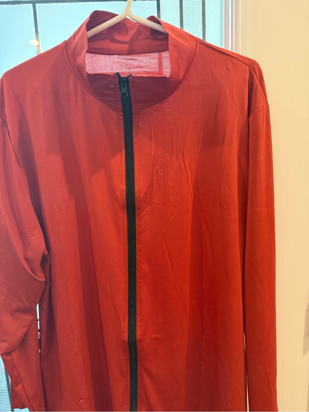Essentials Rust Red Zip Jacket - Picture 2 of 6